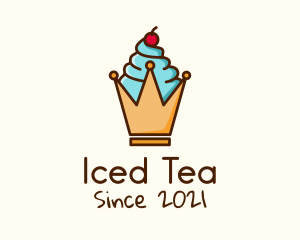 Ice Cream Crown logo design