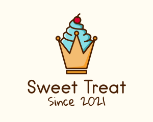 Ice Cream Crown logo design