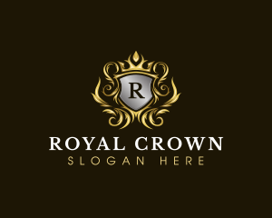 Shield Crown Royal logo design