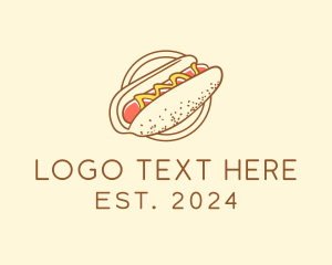 Dining - Mustard Hot Dog Sausage logo design