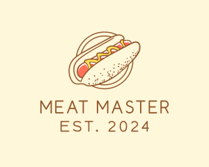 Mustard Hot Dog Sausage logo design