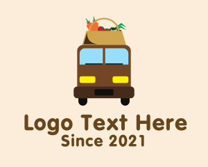 Delivery Truck - Organic Produce Delivery logo design