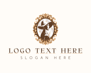 Woman - Luxury Woman Hat logo design