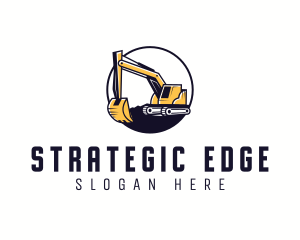 Digger - Machine Quarry Excavation logo design