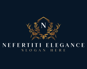 Elegant Deer Crest logo design