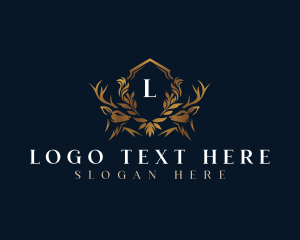 Elegant - Elegant Deer Crest logo design