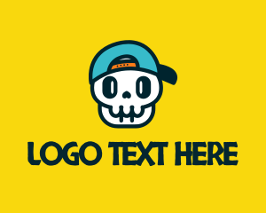 Spooky - Fun Gamer Skull logo design