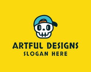 Fun Gamer Skull logo design