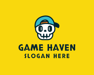 Gamer - Fun Gamer Skull logo design