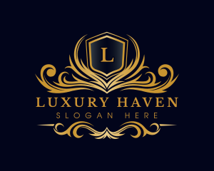 Luxury Crest Ornate logo design