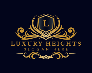 Luxury Crest Ornate logo design