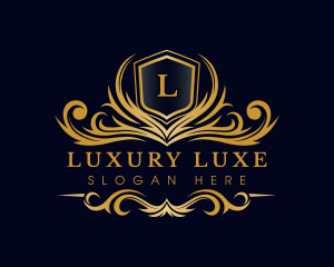 Luxury Crest Ornate logo design