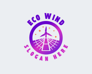 Windmill - Solar Energy Windmill logo design