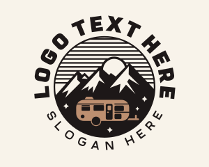Trailer - Outdoor Campervan Trailer logo design