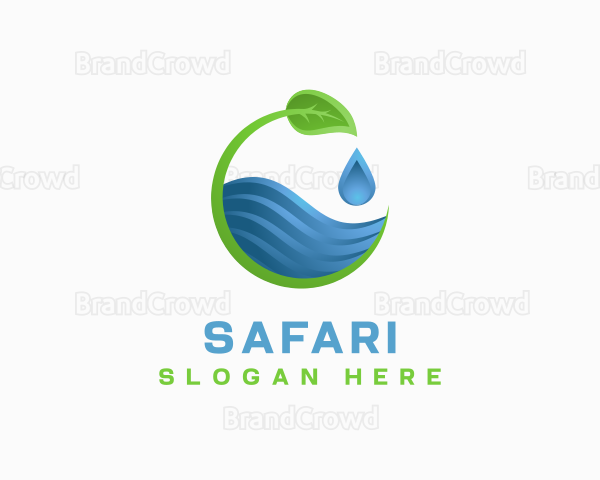 Gradient Natural Water Logo