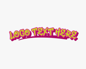 Teenager - Colorful Funky Graffiti logo design