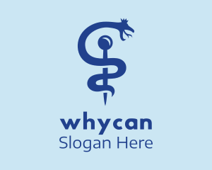 Medical Snake Caduceus  Logo