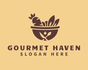 Vegetable Hot Pot logo design