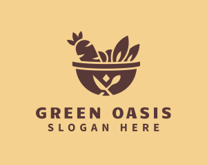 Vegetable Hot Pot logo design