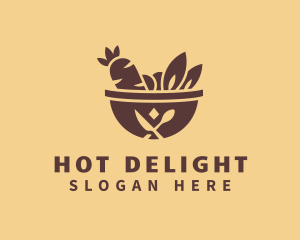 Vegetable Hot Pot logo design