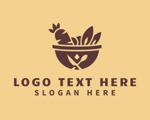 Spoon - Vegetable Hot Pot logo design
