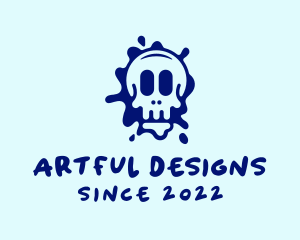 Skull Art Graffiti  logo design