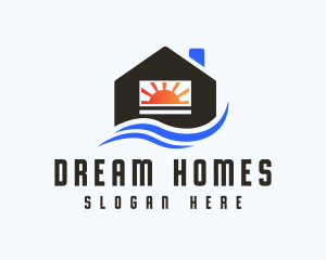 Sun Home Realtor logo design