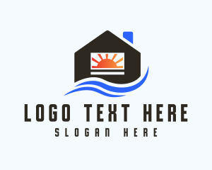 Apartment - Sun Home Realtor logo design