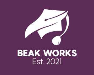 Beak - Graduation Cap Beak logo design