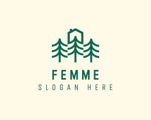 Simple Tree House Camp logo design