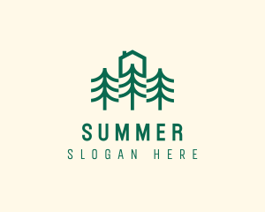 Simple Tree House Camp logo design