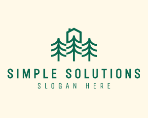 Simple Tree House Camp logo design