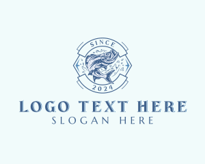 Trout - Seafood Fish Fisheries logo design