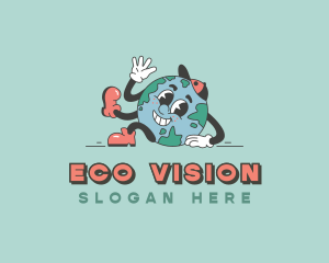 Eco Planet Earth logo design