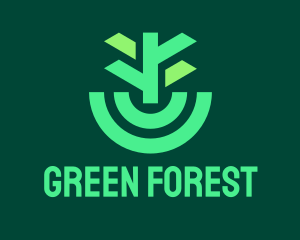 Forest Tree Planting logo design