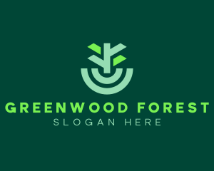 Forest Tree Planting logo design