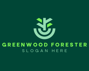 Forest Tree Planting logo design