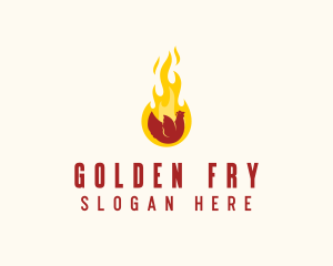 Flame Grilled Chicken logo design