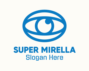 Blue Oval Eye Logo