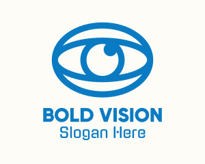 Blue Oval Eye logo design