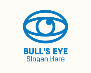 Blue Oval Eye logo design