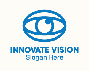 Blue Oval Eye logo design