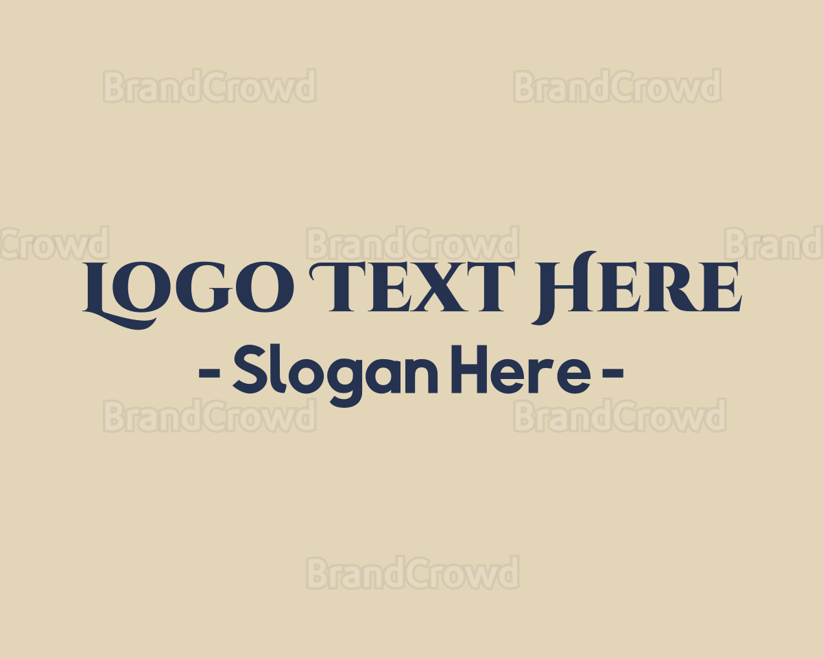 Traditional Business Font Logo