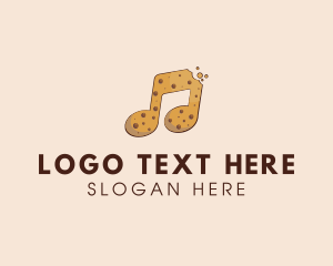 Music Note - Melody Cookie Bakery logo design