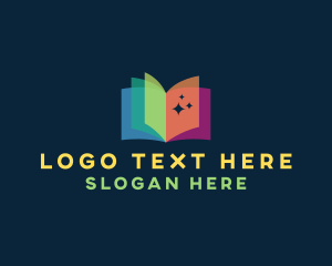 Writer - Creative Rainbow Book logo design