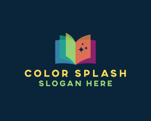 Creative Rainbow Book logo design