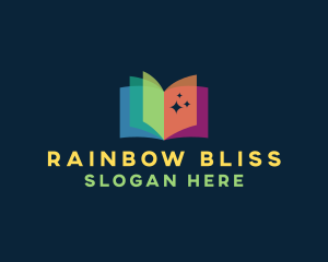 Creative Rainbow Book logo design