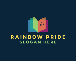 Creative Rainbow Book logo design