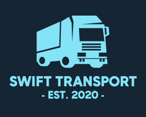 Transport - Cargo Trailer Transportation logo design