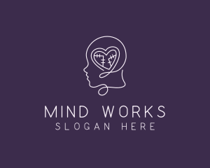 Brain Mental Health Psychiatrist logo design